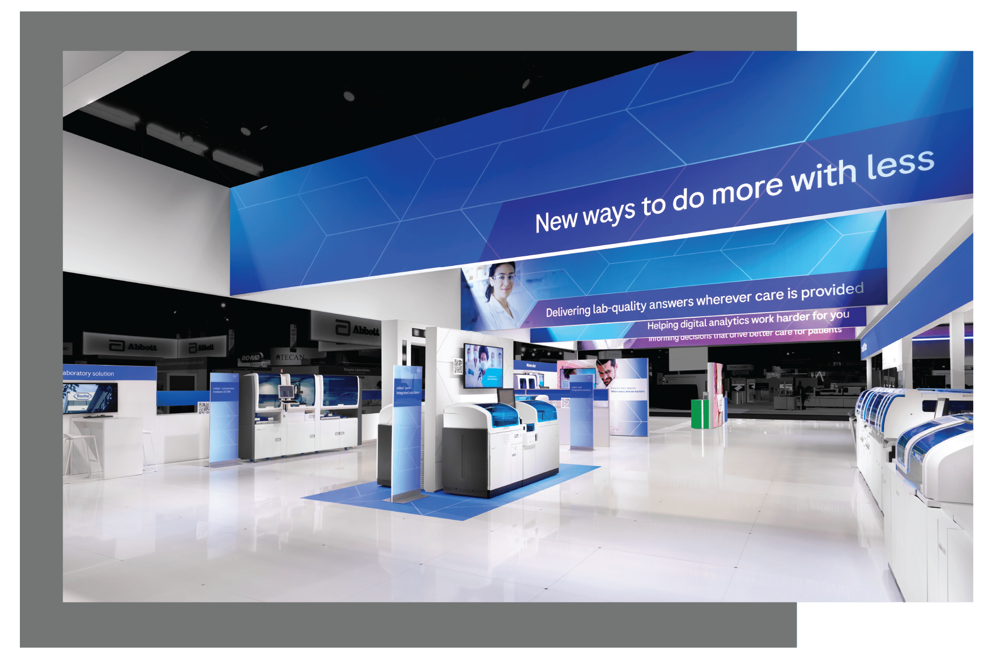 Interactive and dynamic trade show exhibit design for ADLM conference Interactive and dynamic trade show exhibit design for ADLM conference