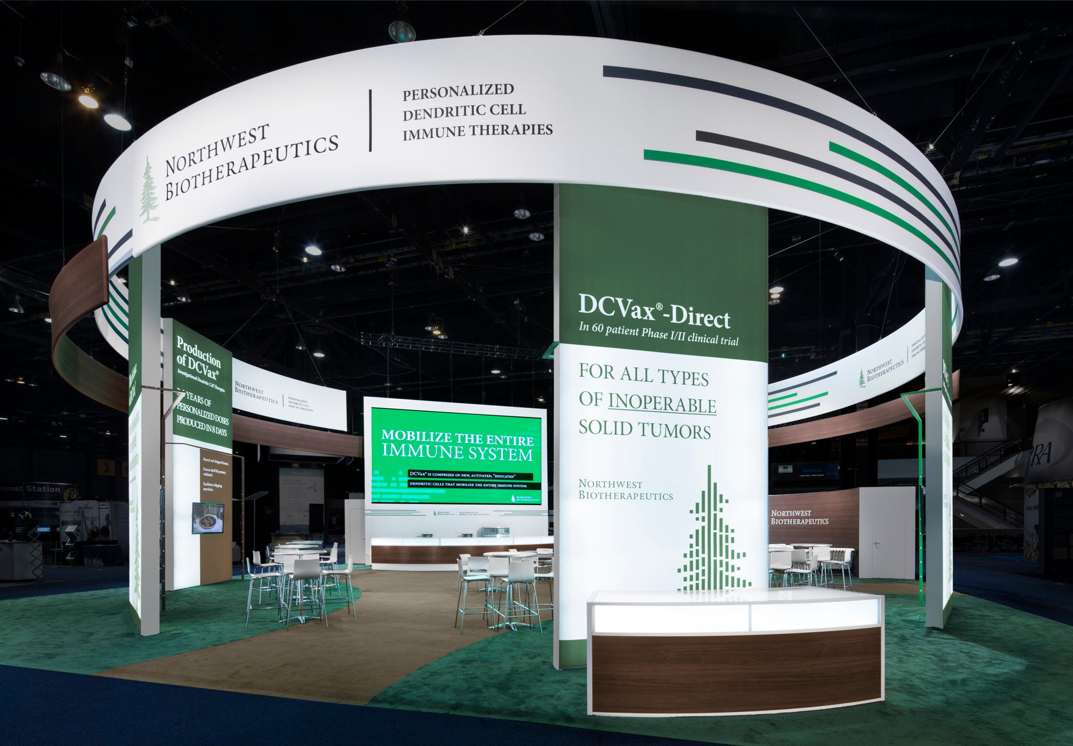 20x50 custom rental ASCO trade show booth design by Catalyst Exhibits