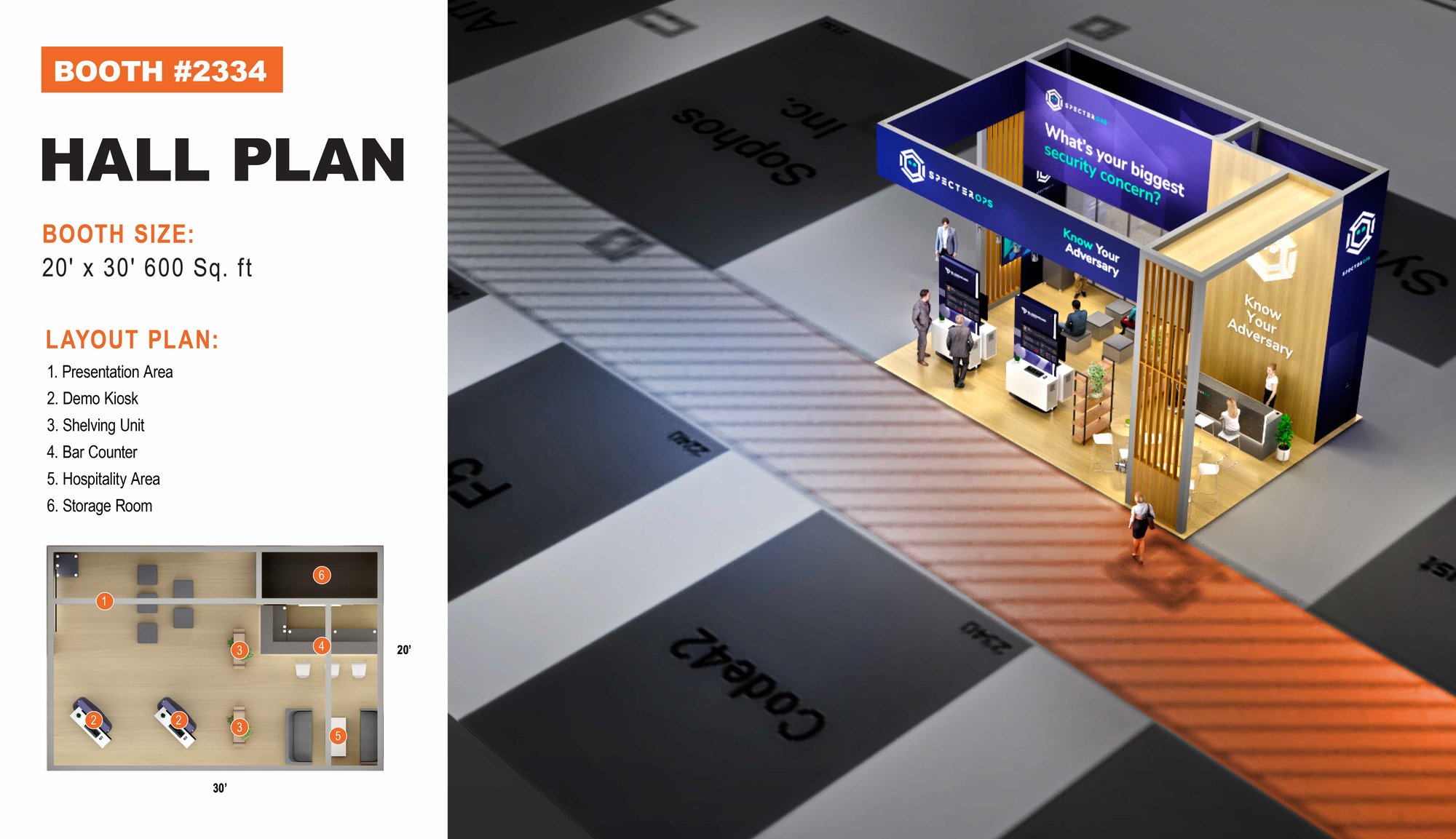 Floorplan of Booth Layout On-site Management Floorplan of Booth Layout On-site Management