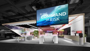 Trade show technology exhibit for RSA designed by Catalyst Exhibits featuring digital screens and immersive brand displays.