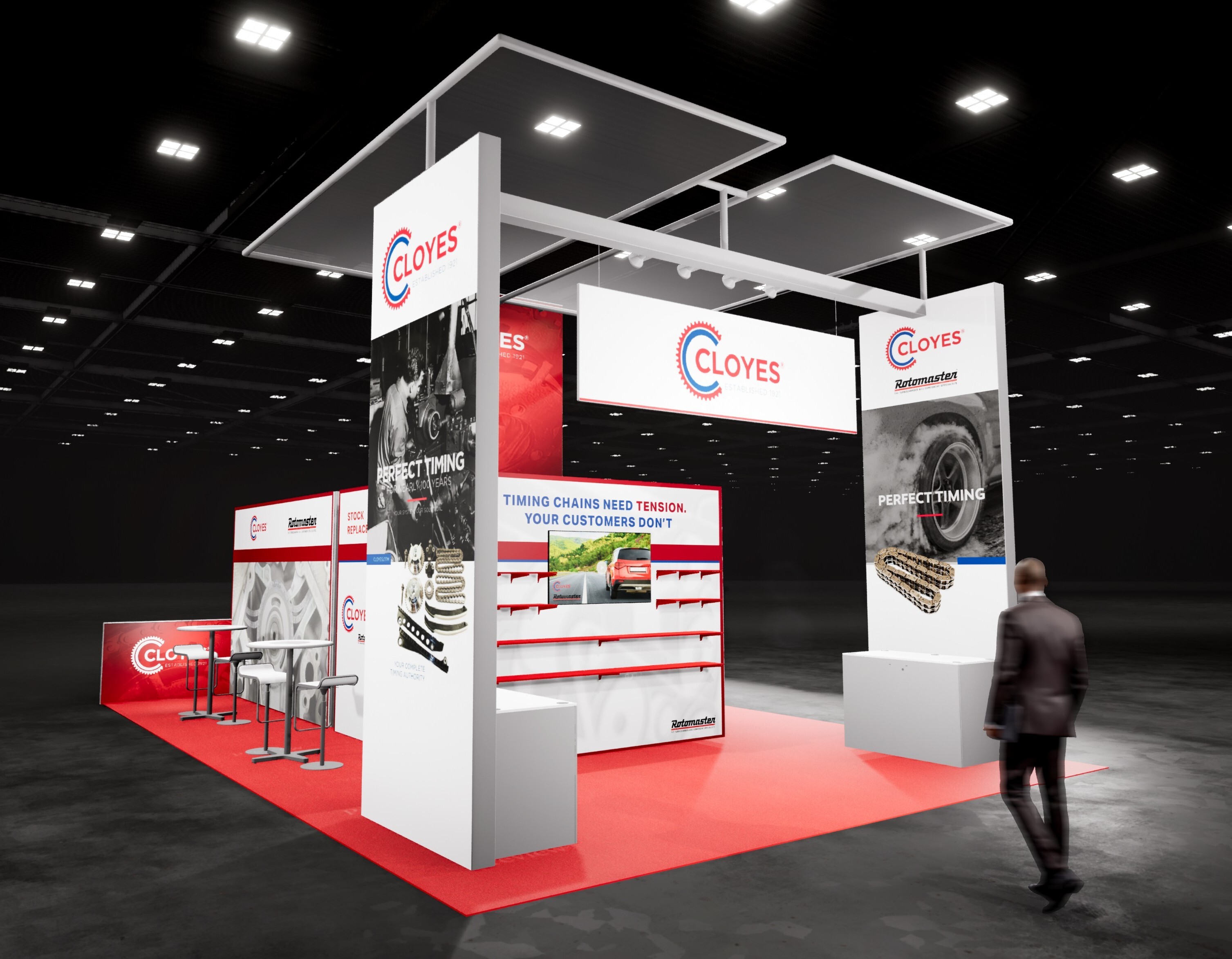 20x30 custom SEMA trade show booth design by Catalyst Exhibits