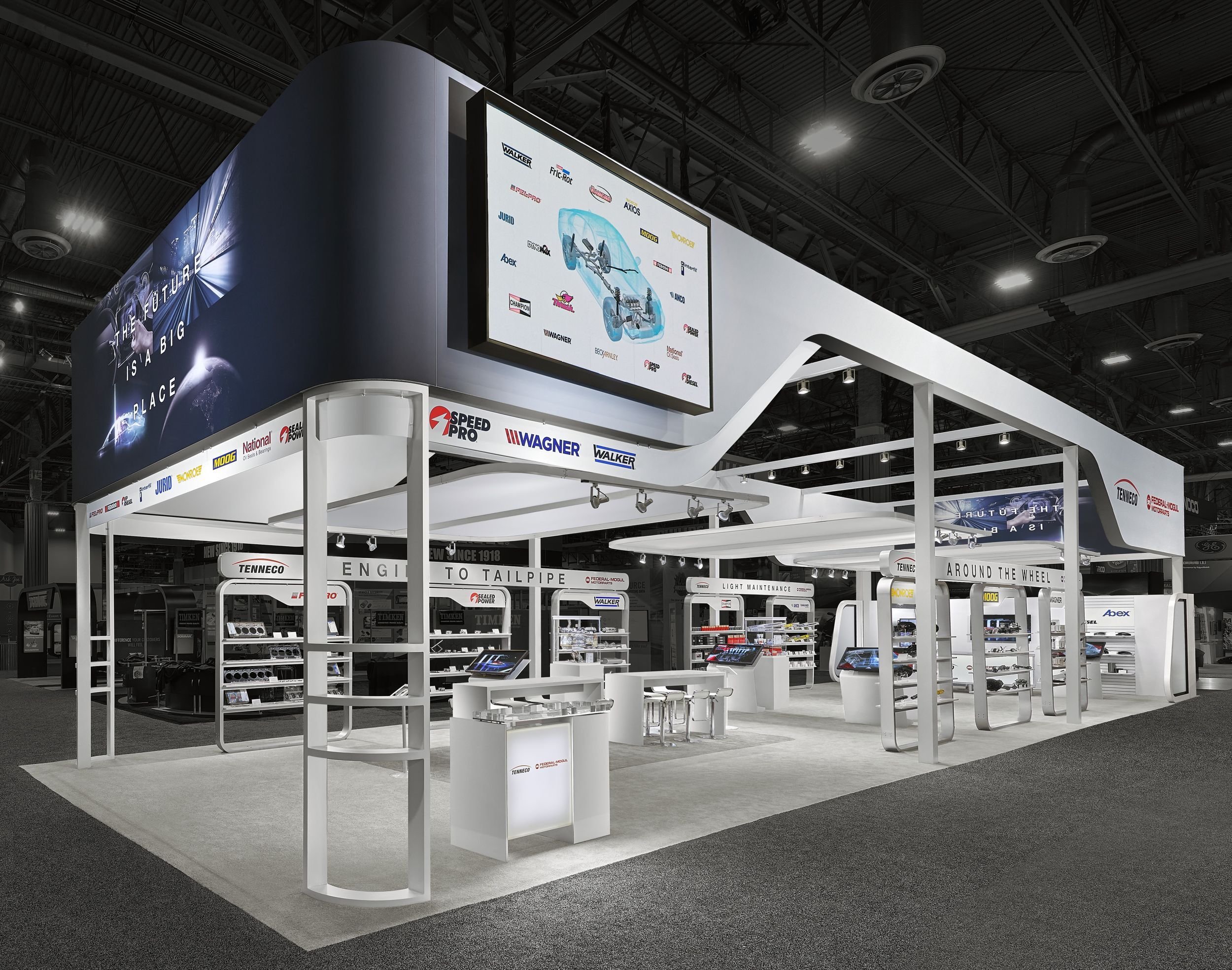 20x50 SEMA exhibit design company example at Las Vegas Convention Center