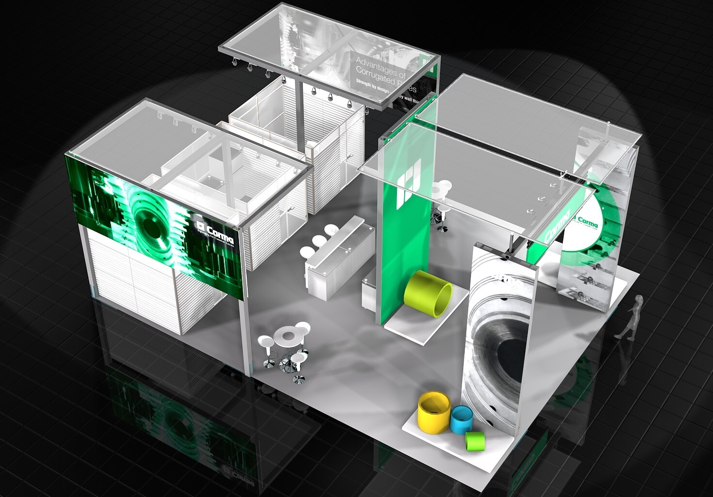 Custom Booth Rental for SEMA trade show exhibit