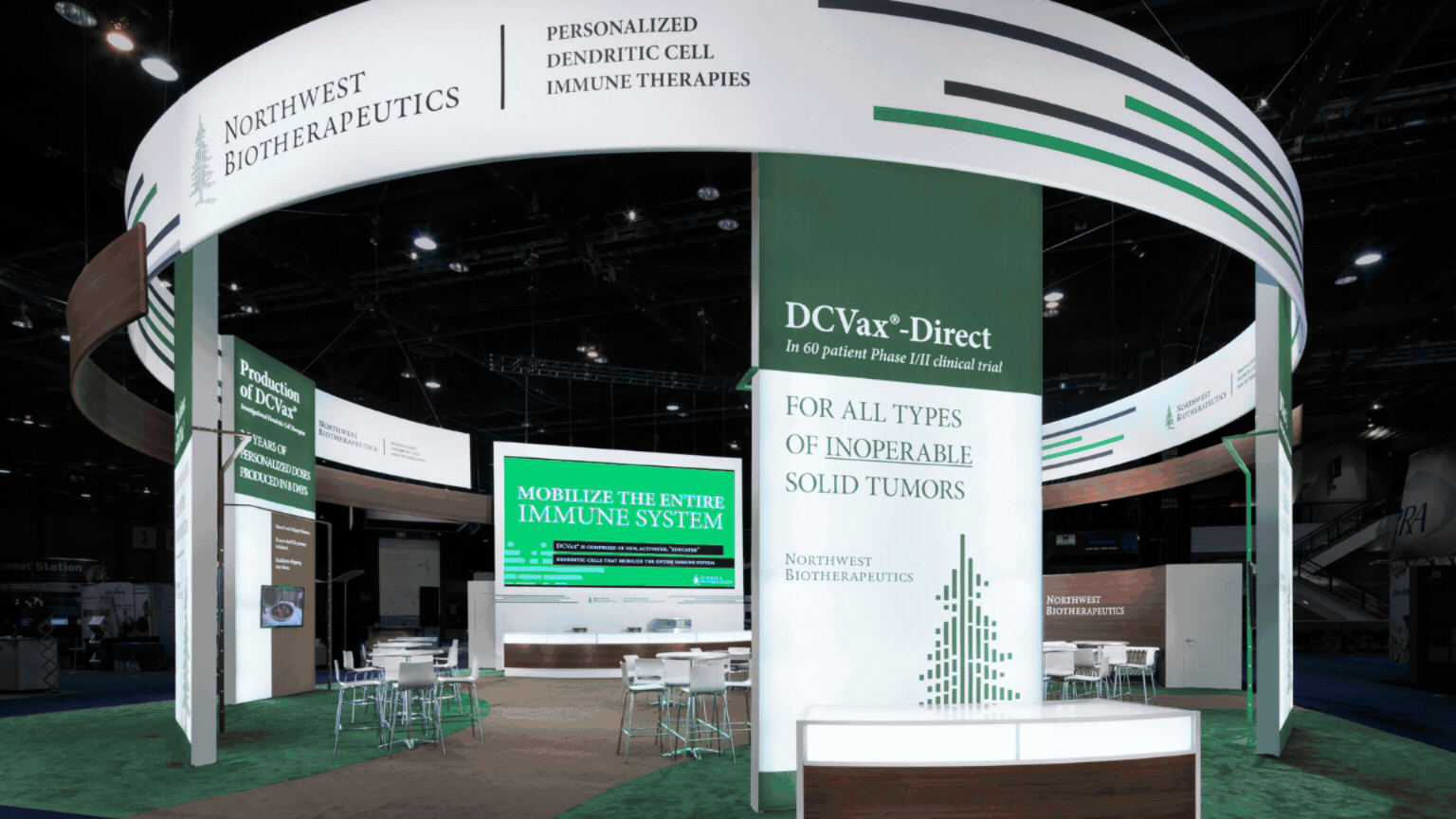 ASCO exhibit builder showcasing custom healthcare trade show booths with healthcare displays